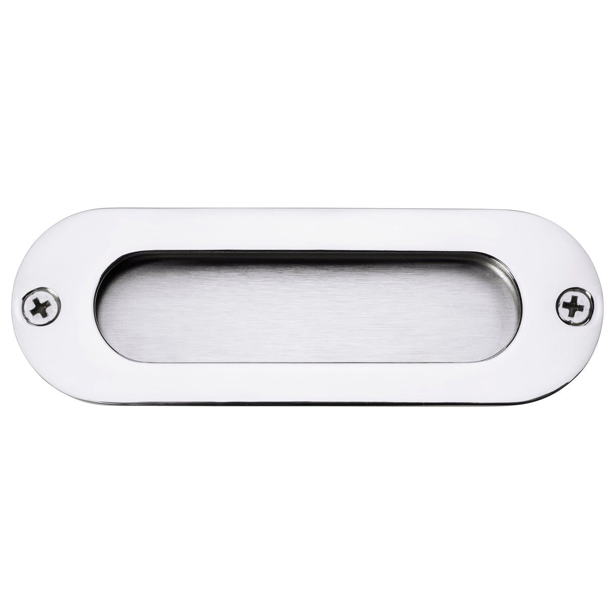 ECLIPSE STAINLESS STEEL OVAL FLUSH PULL HANDLE 120 PSS – DHF627B