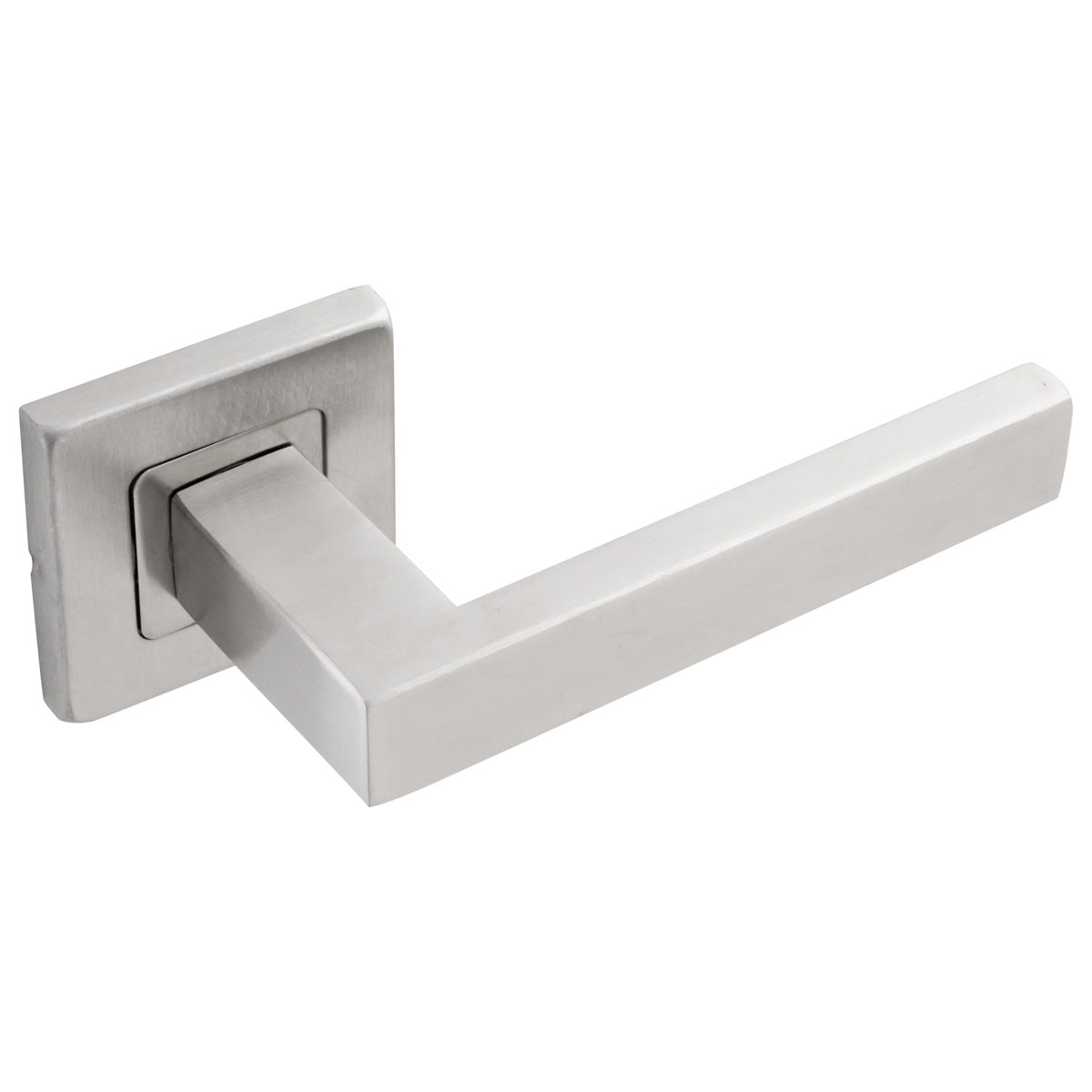 ECLIPSE STAINLESS STEEL SQUARE LEVER HANDLE+ROSE SSS by FRISCO UK SALES LTD