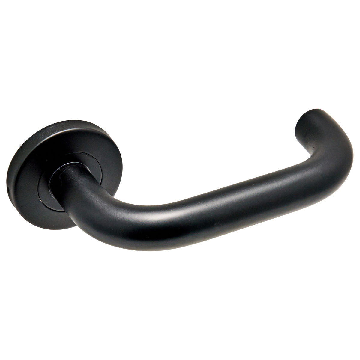 ECLIPSE SAFETY LEVER HANDLE+ROSE D52x140x48 BLK by FRISCO UK SALES LTD