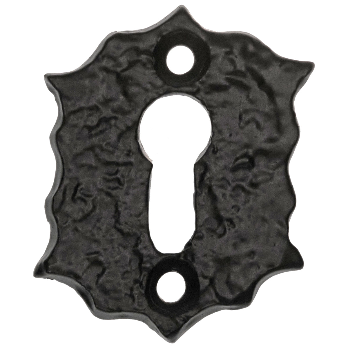 BLACK ANTIQUE PLAIN PATTERN COVERED ESCUTCHEON 44 ABK