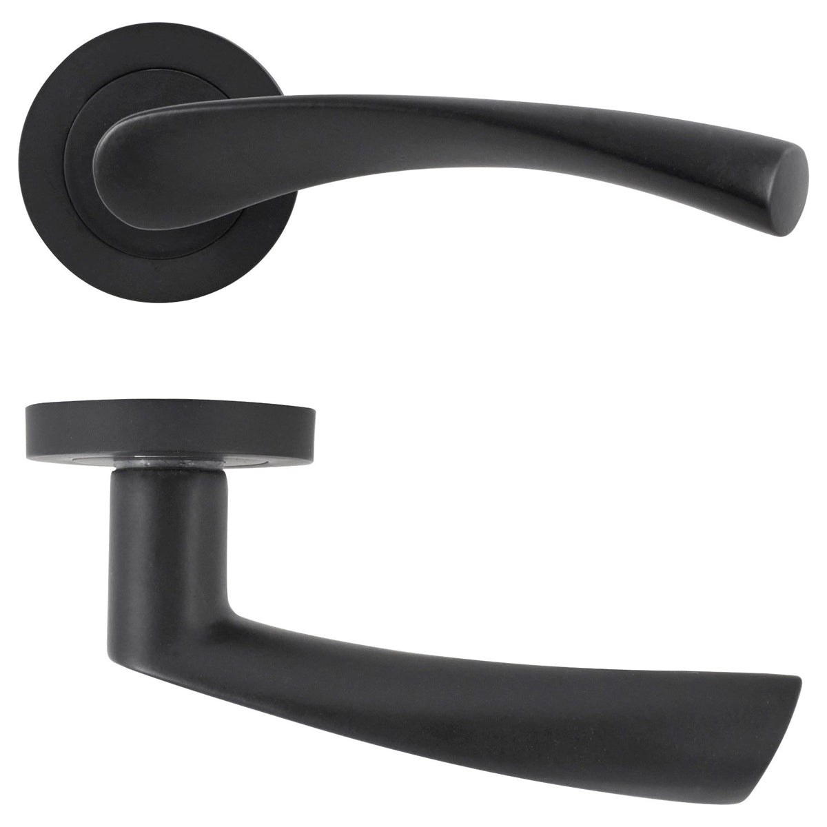 ECLIPSE MONZA LEVER HANDLE+ROSE D52 MBK by FRISCO UK SALES LTD