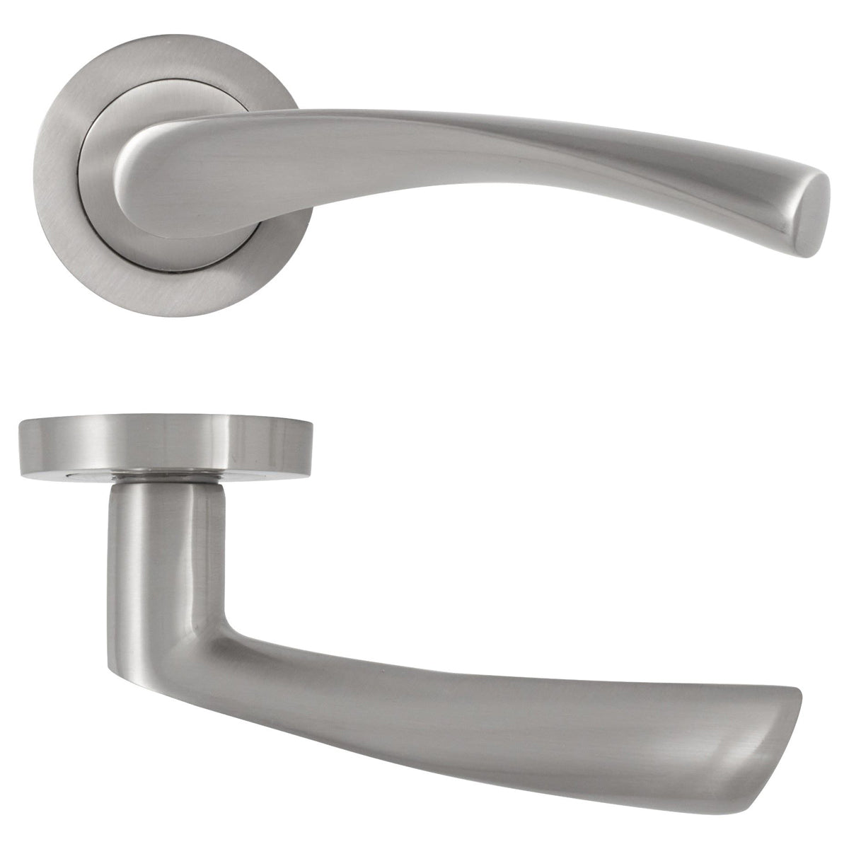ECLIPSE MONZA LEVER HANDLE+ROSE D52 SNP by FRISCO UK SALES LTD