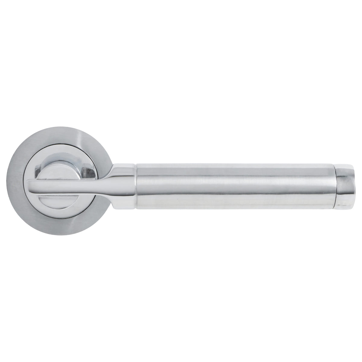 ECLIPSE ELETTRA LEVER HANDLE+ROSE D52x125x43 PCP/SCP by FRISCO UK SALES LTD