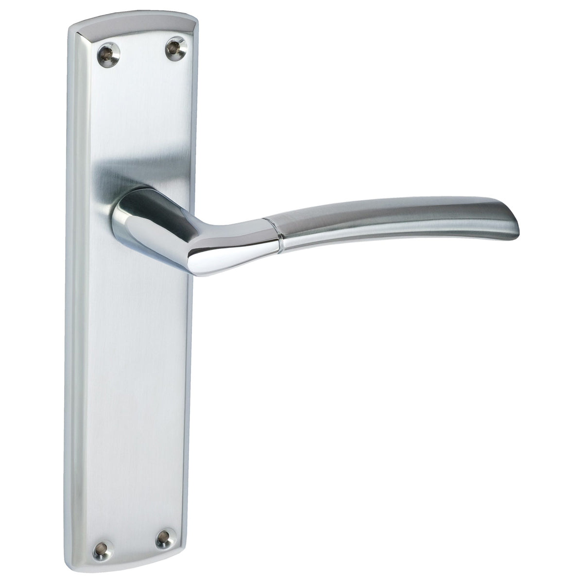 ECLIPSE TIFOSI LEVER HANDLE+BACKPLATE 190x44 LATCH PCP/SCP by FRISCO UK SALES LTD