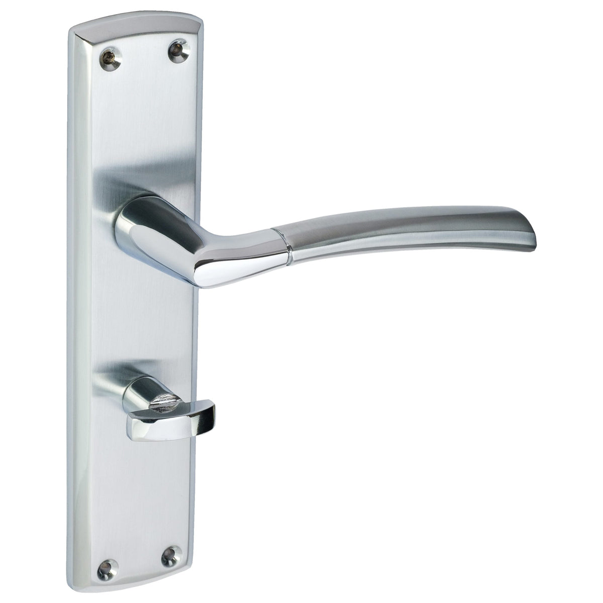 ECLIPSE TIFOSI LEVER HANDLE+BACKPLATE 190x44 BATHROOM PCP/SCP by FRISCO UK SALES LTD
