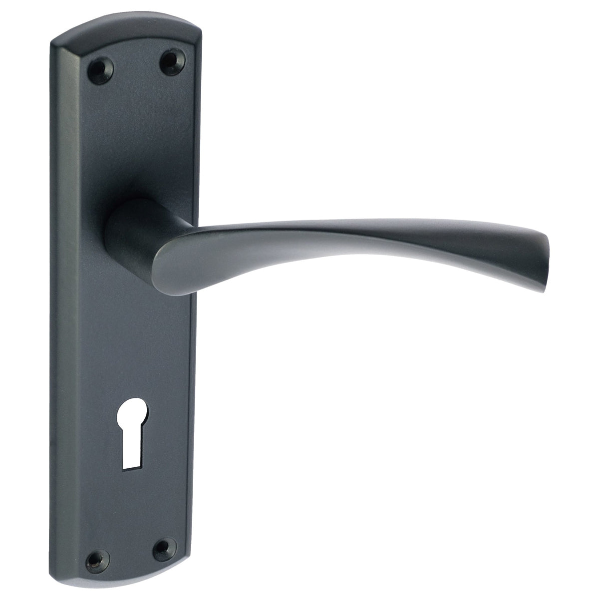 ECLIPSE MONZA LEVER HANDLE+BACKPLATE 175x44x122 LOCK MBK by FRISCO UK SALES LTD