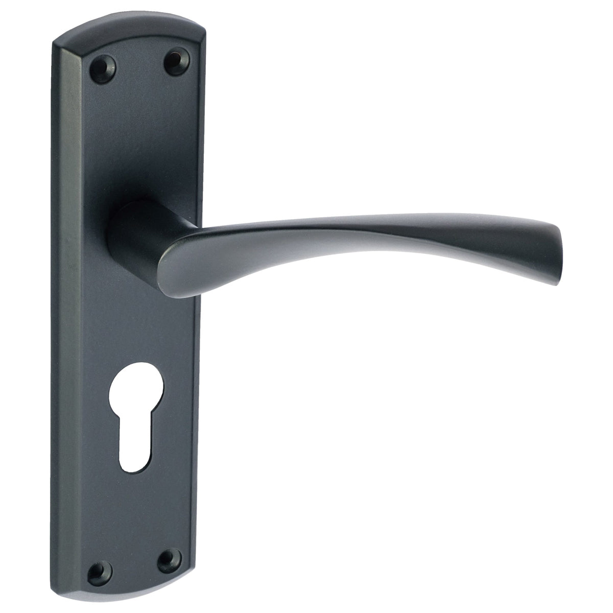 ECLIPSE MONZA LEVER HANDLE+BACKPLATE 175x44x122 EURO MBK by FRISCO UK SALES LTD