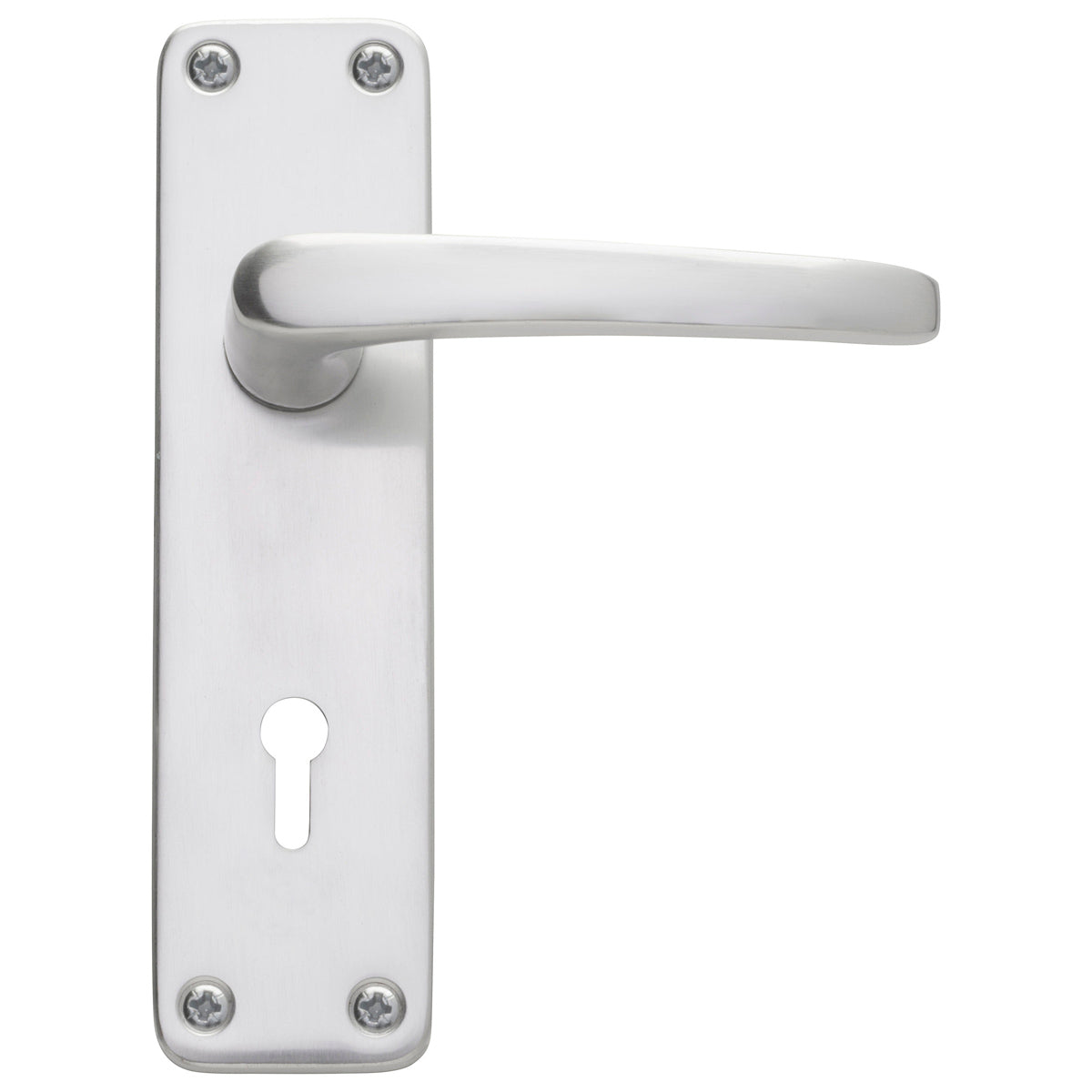 PREPACK ECLIPSE ASHTON LEVER HANDLE+BACKPLATE LOCK 104x40x154 SAA by FRISCO UK SALES LTD