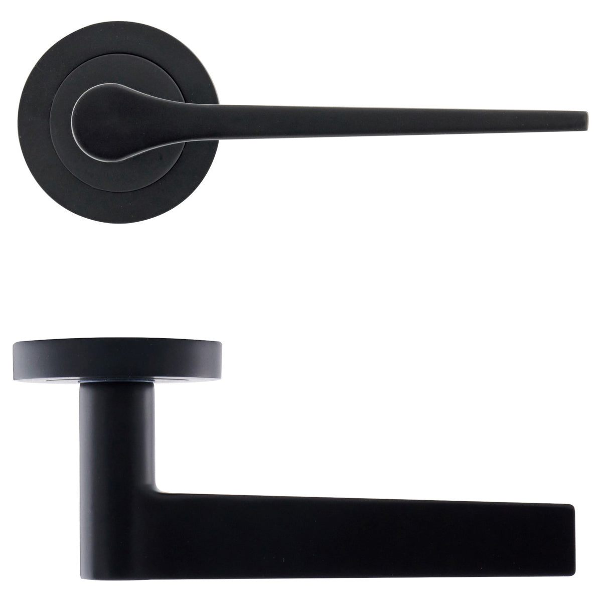 ECLIPSE MONTE LEVER HANDLE+ROSE D52x124 MBK by FRISCO UK SALES LTD