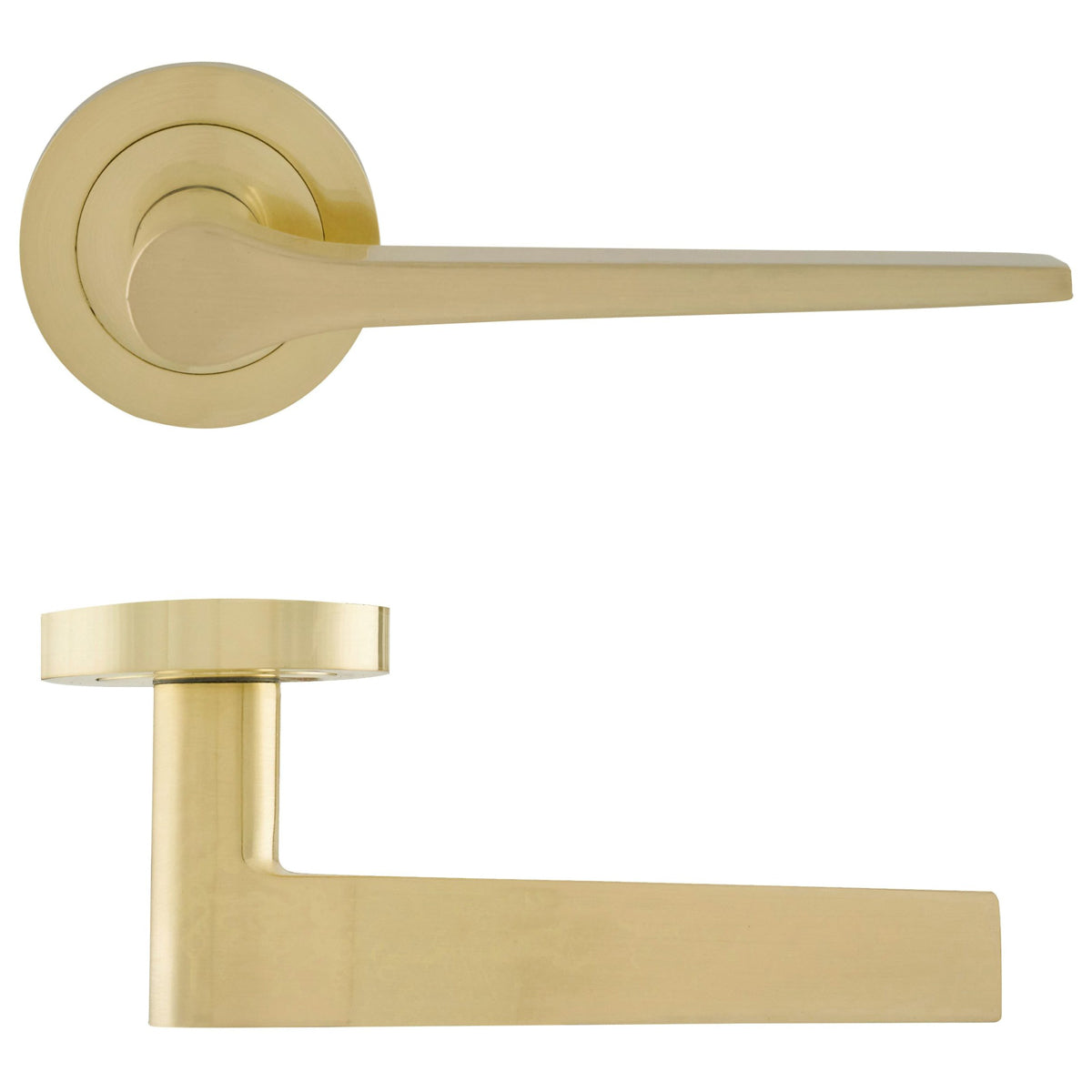 ECLIPSE MONTE LEVER HANDLE+ROSE D52x124 SBR by FRISCO UK SALES LTD
