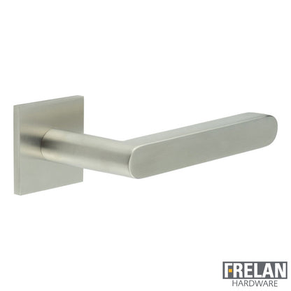 DOOR HANDLE SQUARE ROSE UNSPRUNG 140x25x75 SSS