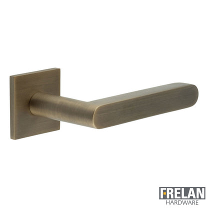 DOOR HANDLE SQUARE ROSE FIXED DEAD 140x25x75 ABR
