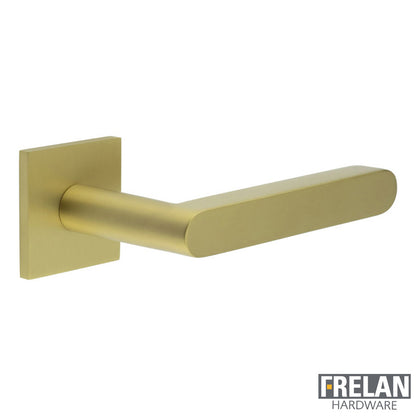 DOOR HANDLE SQUARE ROSE FIXED DEAD 140x25x75 SBR