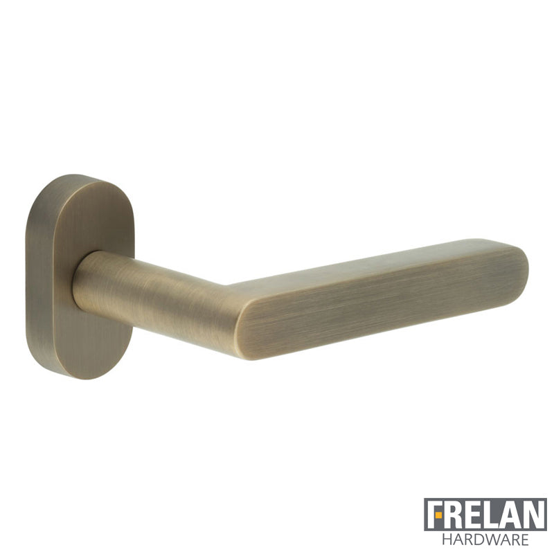 DOOR HANDLE OVAL ROSE MULTI POINT 140x25x75 ABR