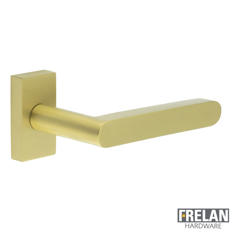 DOOR HANDLE RECTANGULAR ROSE MULTI POINT 140x25x75 SBR