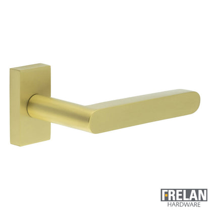 DOOR HANDLE RECTANGULAR ROSE MULTI POINT 140x25x75 SBR