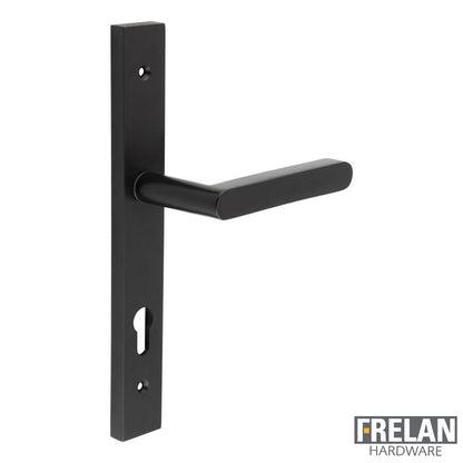 DOOR HANDLE BACKPLATE MULTI POINT 140x25x75 BLK
