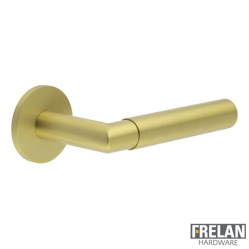 DOOR HANDLE ROUND ROSE FIXED DEAD 135x22x69 SBR
