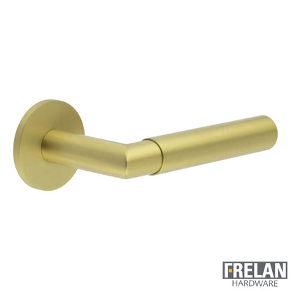 DOOR HANDLE ROUND ROSE FIXED DEAD 135x22x69 SBR