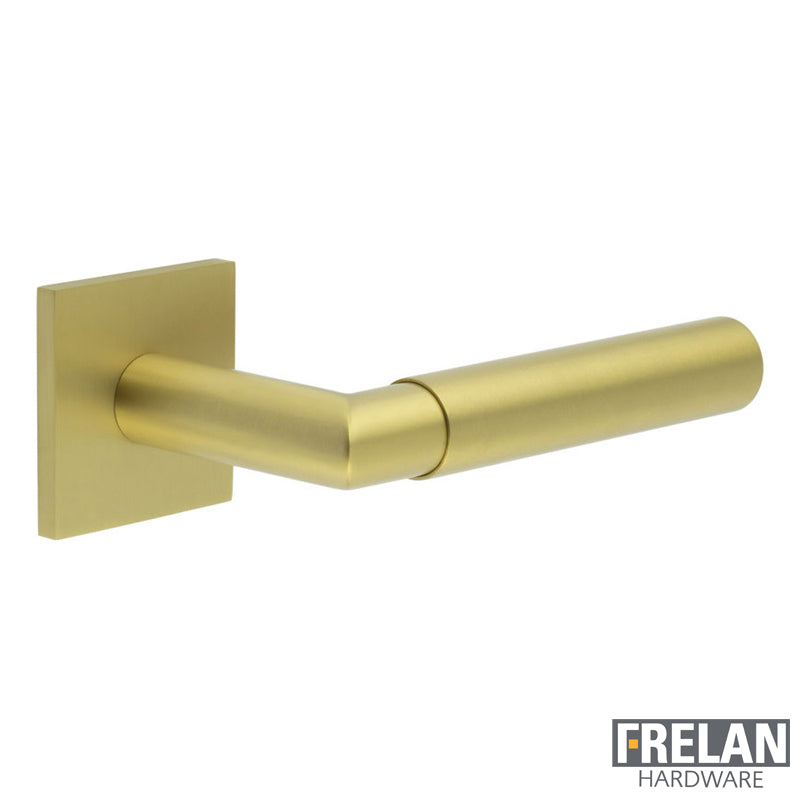 DOOR HANDLE SQUARE ROSE UNSPRUNG 135x22x69 SBR
