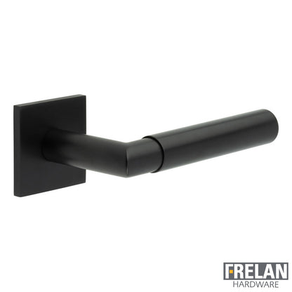 DOOR HANDLE SQUARE ROSE FIXED DEAD 135x22x69 BLK