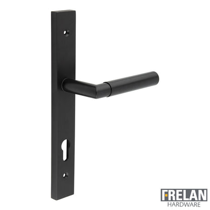 DOOR HANDLE BACKPLATE MULTI POINT 135x22x69 BLK