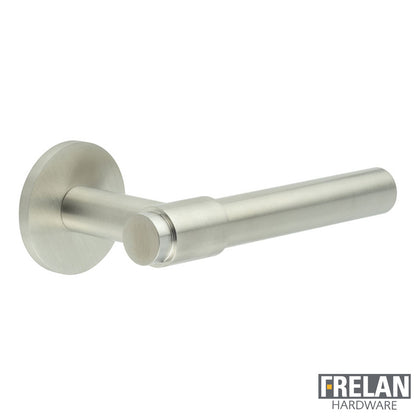 DOOR HANDLE ROUND ROSE SPRUNG 143x20x69 SSS