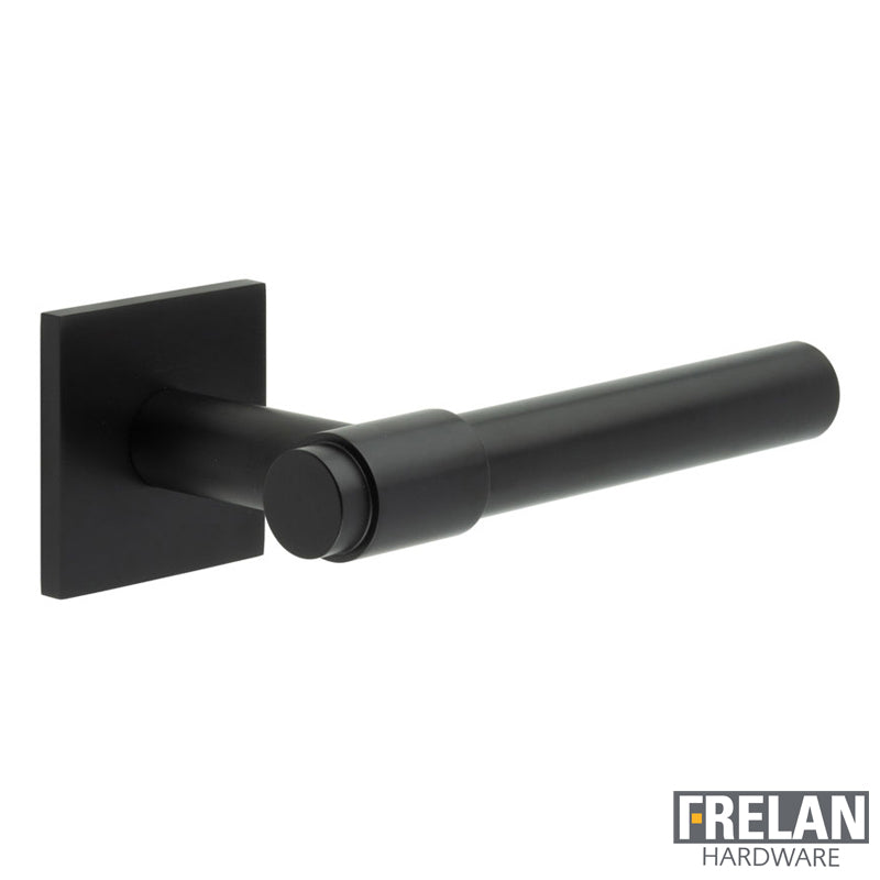 DOOR HANDLE SQUARE ROSE SPRUNG 143x20x69 BLK