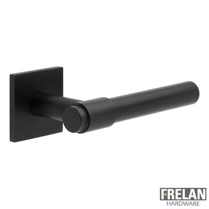DOOR HANDLE SQUARE ROSE SPRUNG 143x20x69 BLK