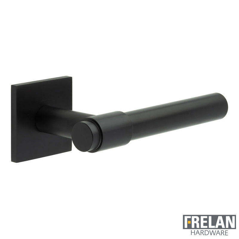 DOOR HANDLE SQUARE ROSE FIXED DEAD 143x20x69 BLK