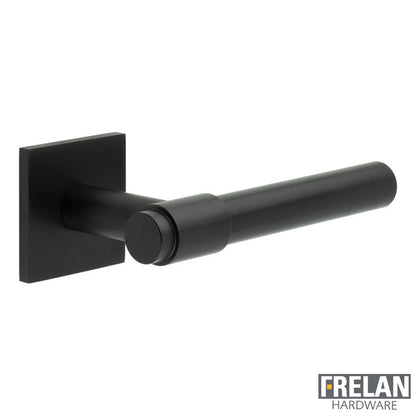 DOOR HANDLE SQUARE ROSE FIXED DEAD 143x20x69 BLK
