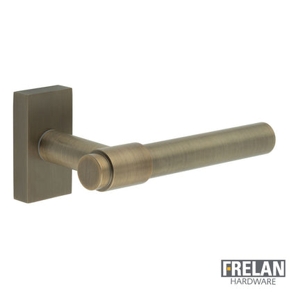 DOOR HANDLE RECTANGULAR ROSE MULTI POINT 143x20x69 ABR