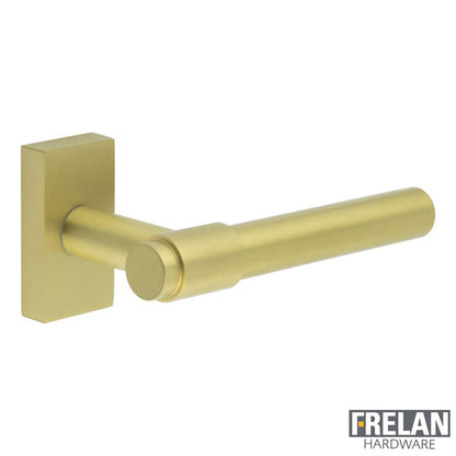 DOOR HANDLE RECTANGULAR ROSE MULTI POINT 143x20x69 SBR