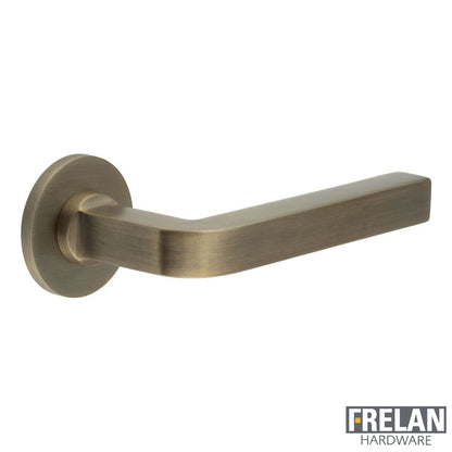 DOOR HANDLE ROUND ROSE FIXED DEAD 138x18x66 ABR