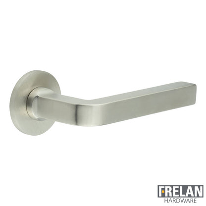 DOOR HANDLE ROUND ROSE FIXED DEAD 138x18x66 SSS