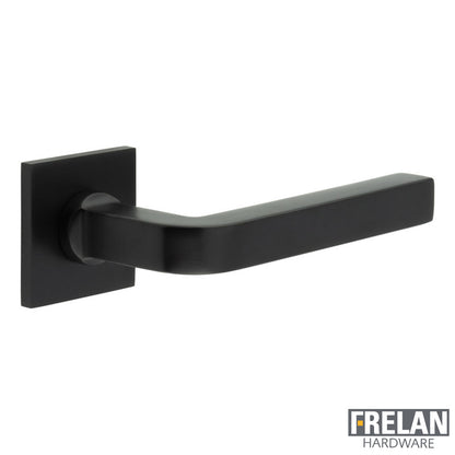 DOOR HANDLE SQUARE ROSE SPRUNG 138x18x66 BLK