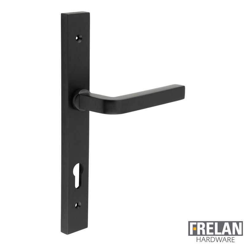 DOOR HANDLE BACKPLATE MULTI POINT 138x18x66 BLK
