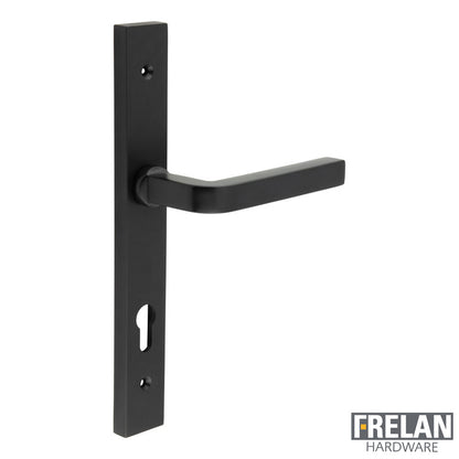 DOOR HANDLE BACKPLATE MULTI POINT 138x18x66 BLK