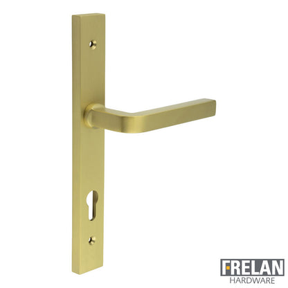 DOOR HANDLE BACKPLATE MULTI POINT 138x18x66 SBR