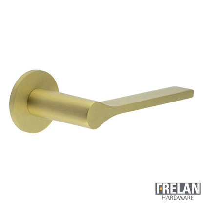 DOOR HANDLE ROUND ROSE UNSPRUNG 140x23x70 SBR