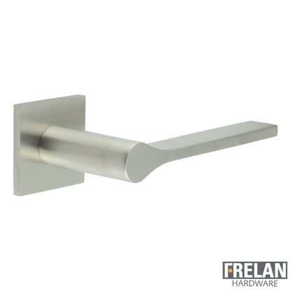 DOOR HANDLE SQUARE ROSE UNSPRUNG 140x23x70 SSS