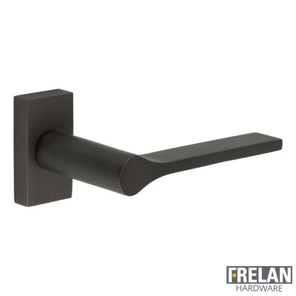 DOOR HANDLE RECTANGULAR ROSE MULTI POINT 140x23x70 DBZ