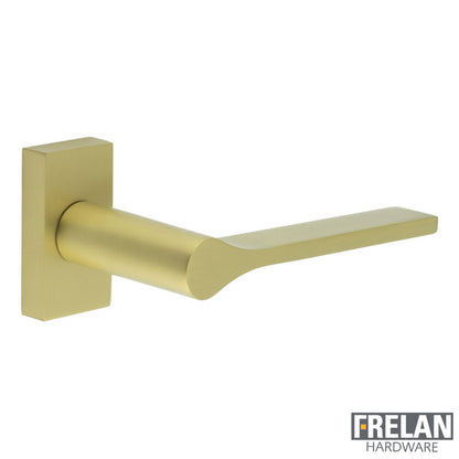 DOOR HANDLE RECTANGULAR ROSE MULTI POINT 140x23x70 SBR