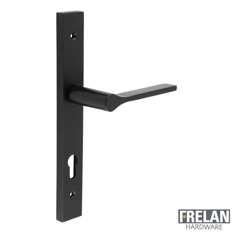 DOOR HANDLE BACKPLATE MULTI POINT 140x23x70 BLK