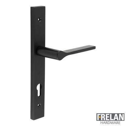 DOOR HANDLE BACKPLATE MULTI POINT 140x23x70 BLK