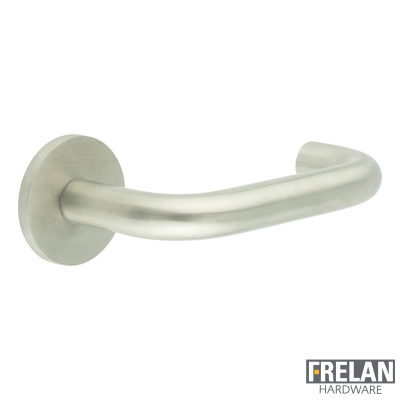 DOOR HANDLE ROUND ROSE SPRUNG 149x19x67 SSS