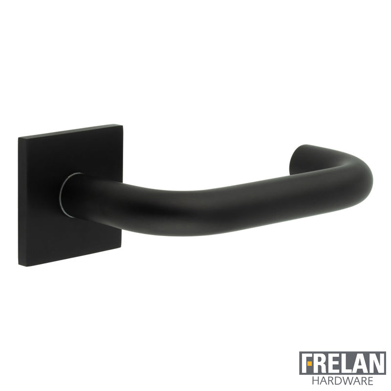 DOOR HANDLE SQUARE ROSE UNSPRUNG 149x19x67 BLK