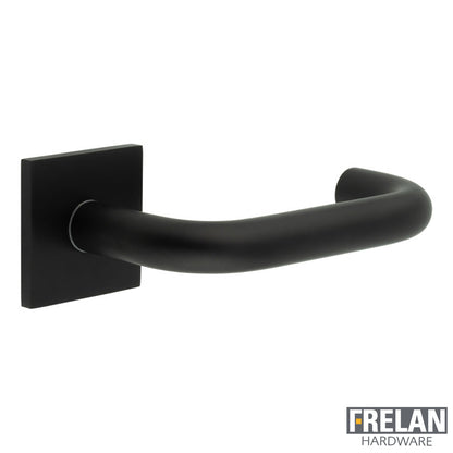 DOOR HANDLE SQUARE ROSE FIXED DEAD 149x19x67 BLK
