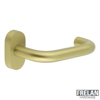 DOOR HANDLE OVAL ROSE MULTI POINT 149x19x67 SBR