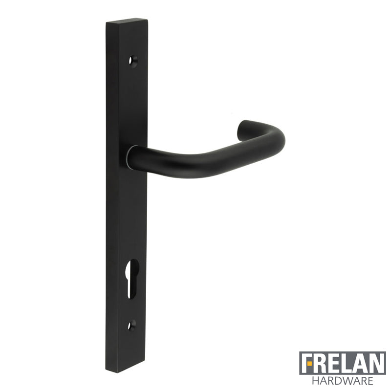 DOOR HANDLE BACKPLATE MULTI POINT 149x19x67 BLK